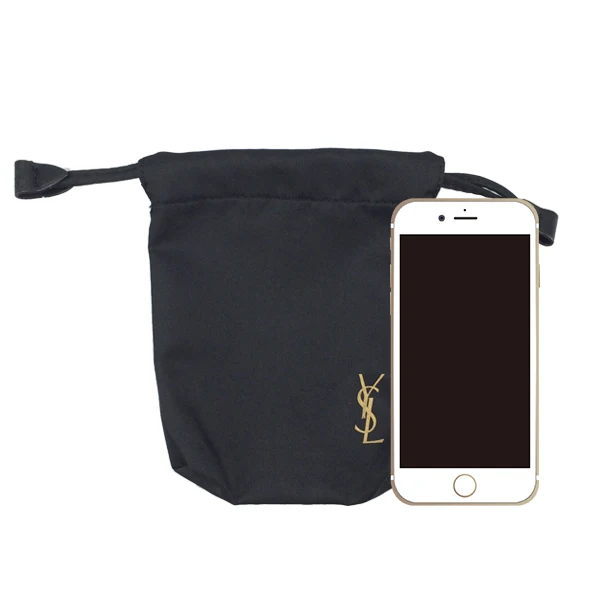 Черная Полиэстеровая сумка на шнурке из микрофибры с принтом, оптовая продажа