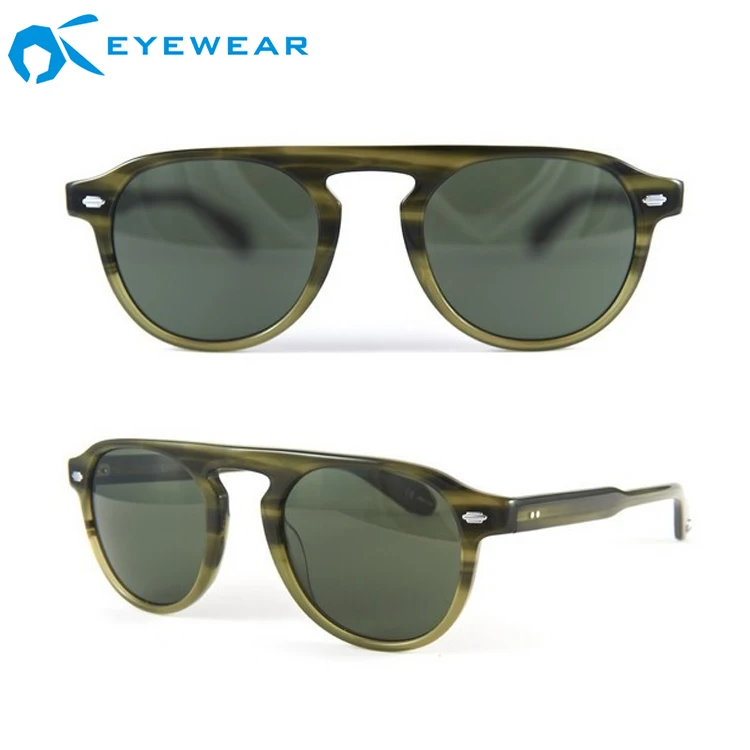 New Design CE UV400 TAC Polarized Acetate Brand Your Own Oval Oem Made In Italy Sunglasses