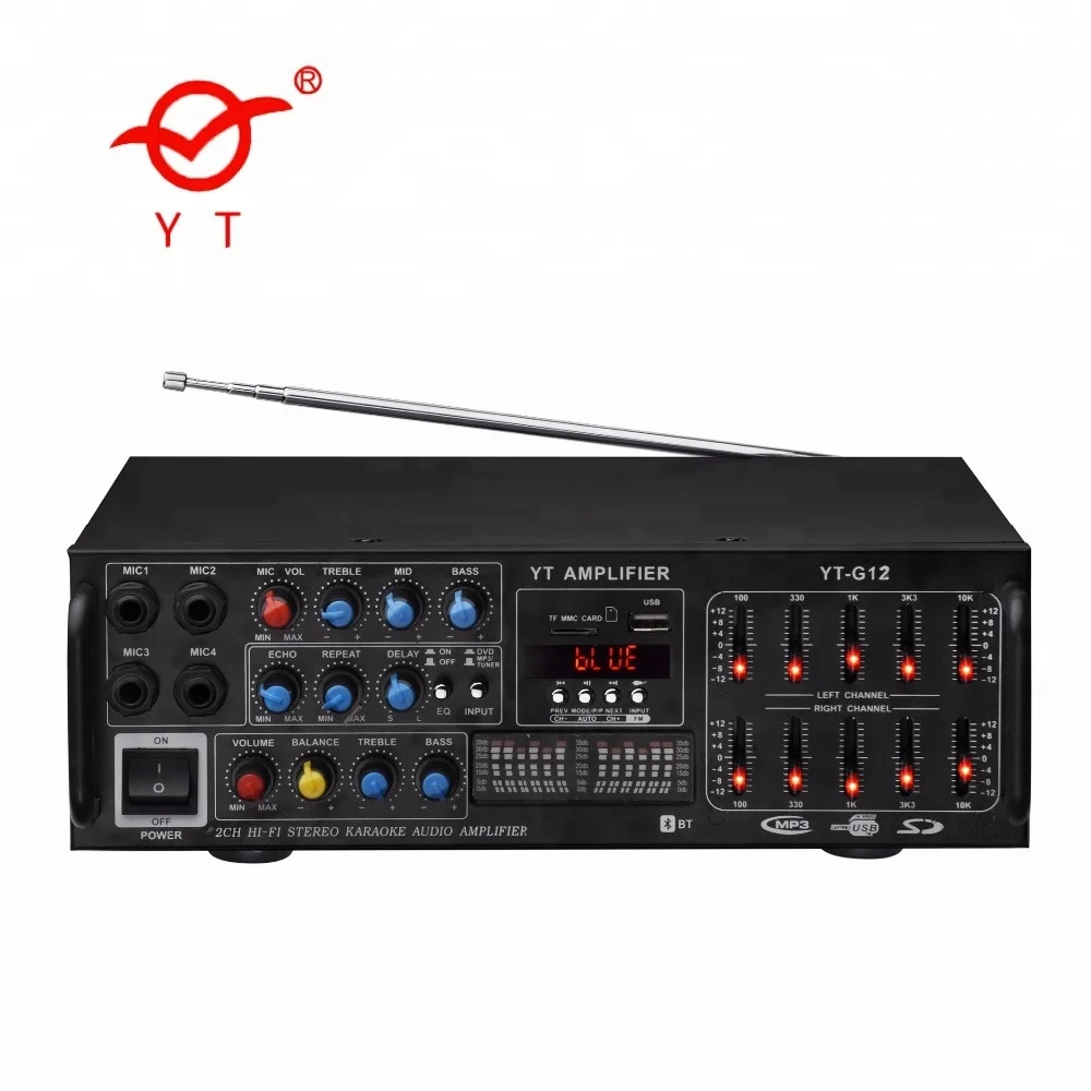 100W Stereo KTV Professional Sound Karaoke Mixer Amplifier with Remote Control