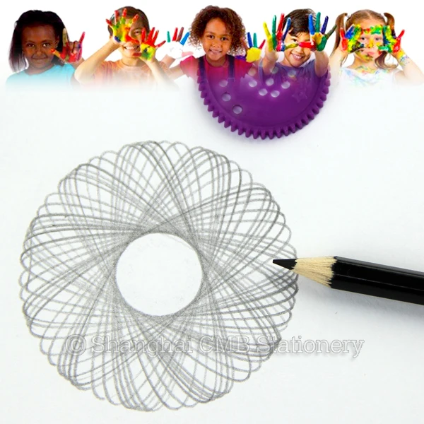 Good quality safety magic creative cheap promotional spirograph