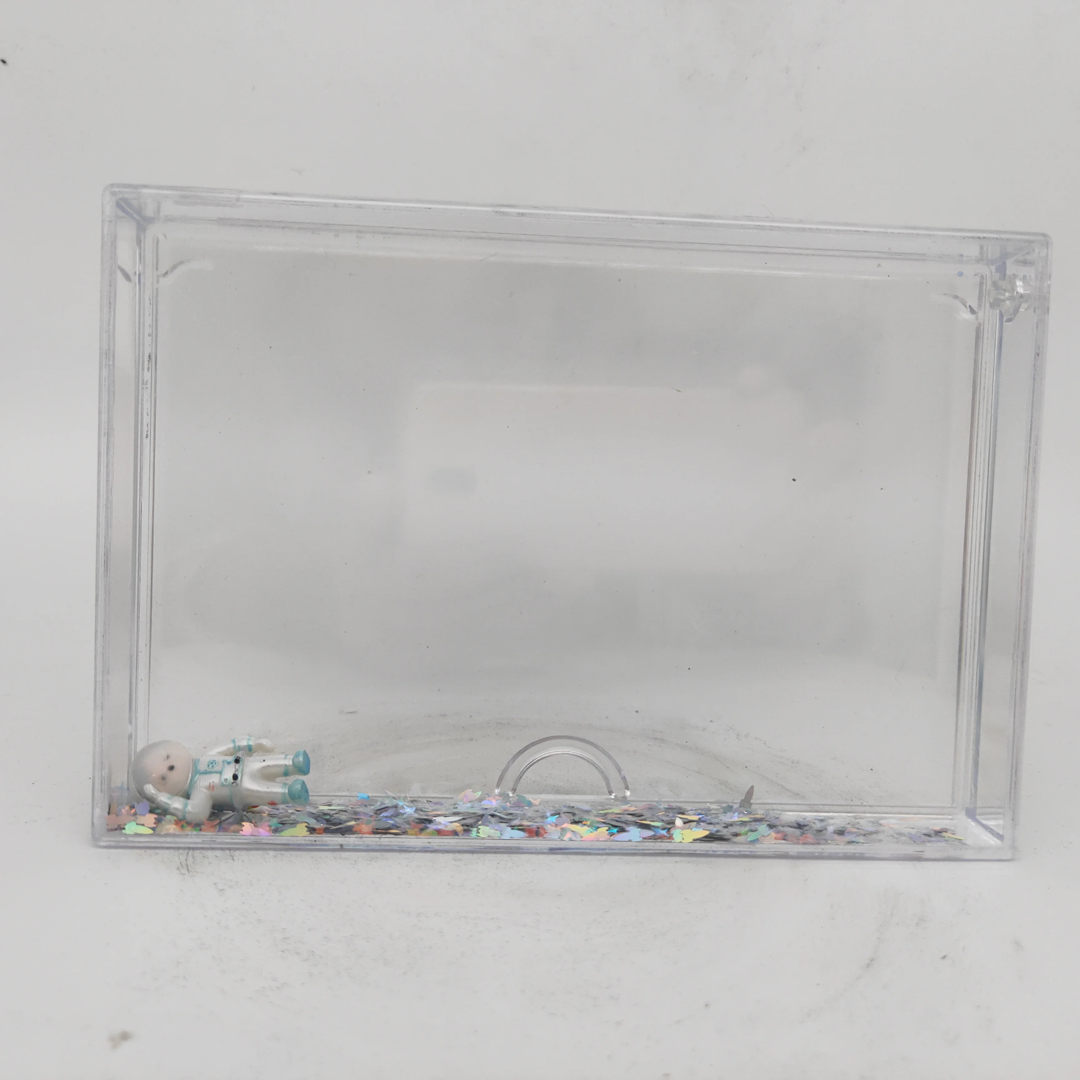 Прозрачная акриловая плавающая фоторамка 4x6 liquid instax