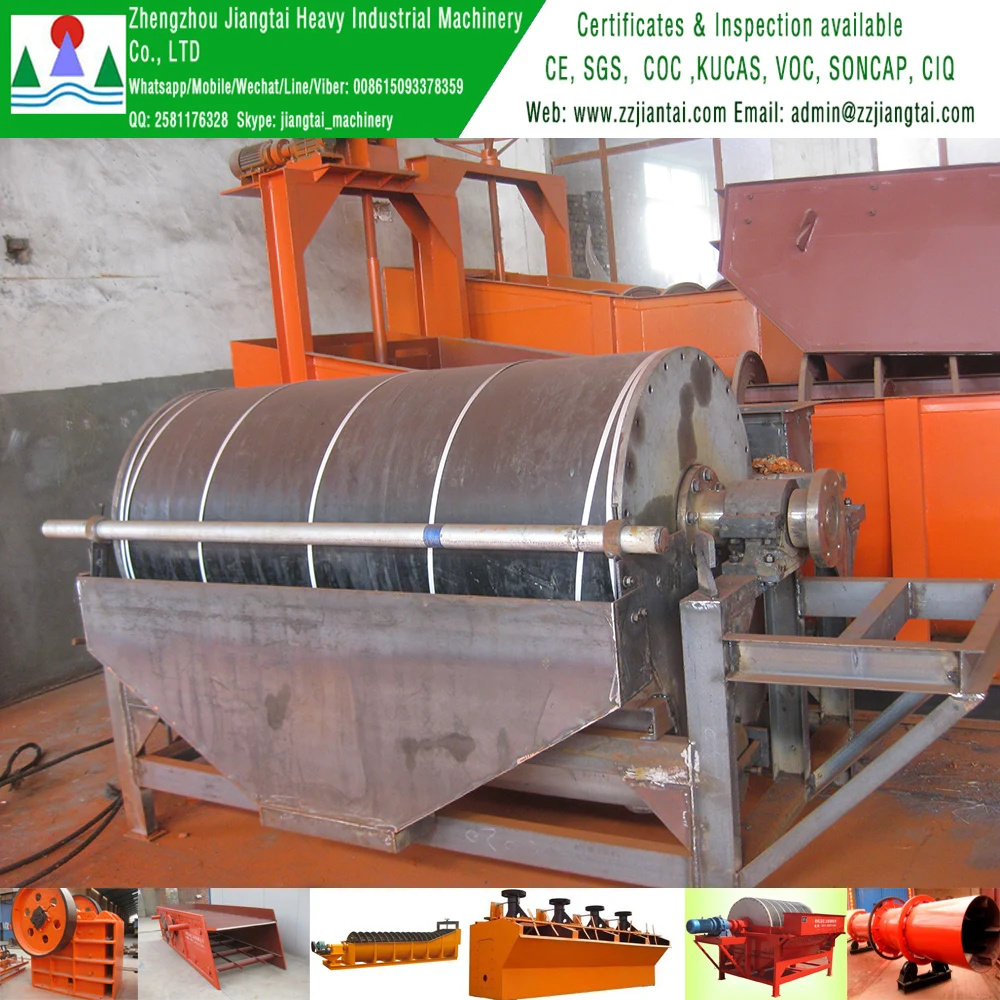 high recovery rate gauss black gold iron magnetic separator from slag