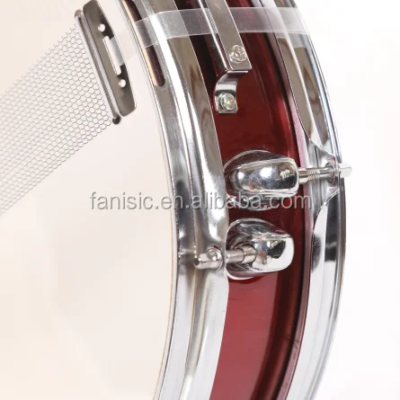 14 Inches Red Snare Drum with Maple Body