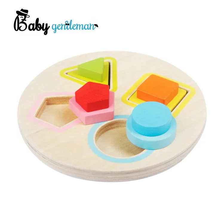 2023 Best design intellectual wooden shape matching puzzle for baby Z13076E