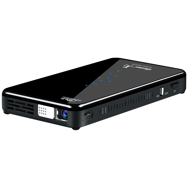 AUN MINI Projector WIFI Android. Touch Control (Optional Voice Control Version, RAM:2G ROM:16G) Portable 3D 1080P Home Cinema,TV