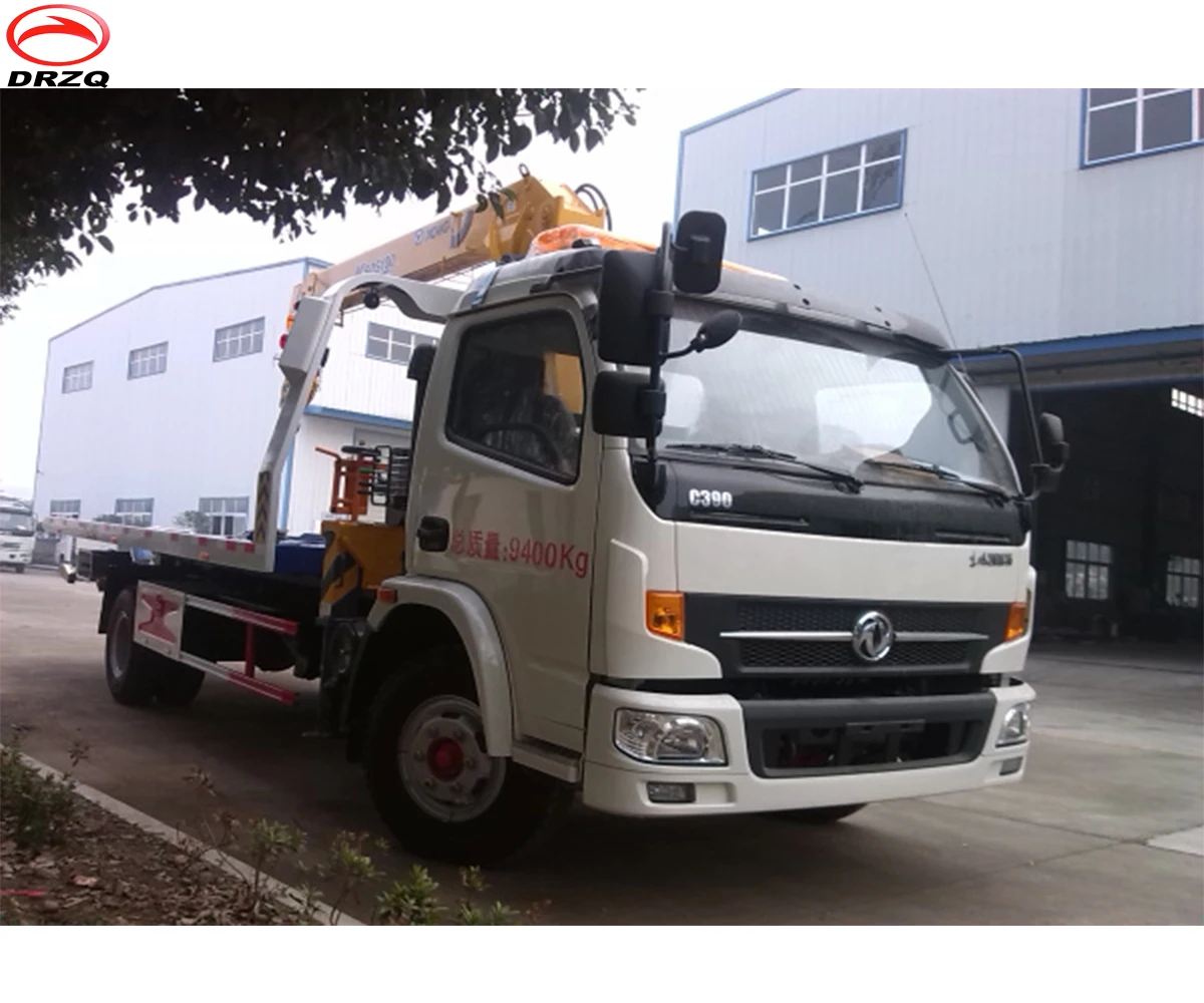 3-5Ton Crane Mounted Tow Truck Wrecker 3 Tons Lift Tow Truck Wrecker for sale