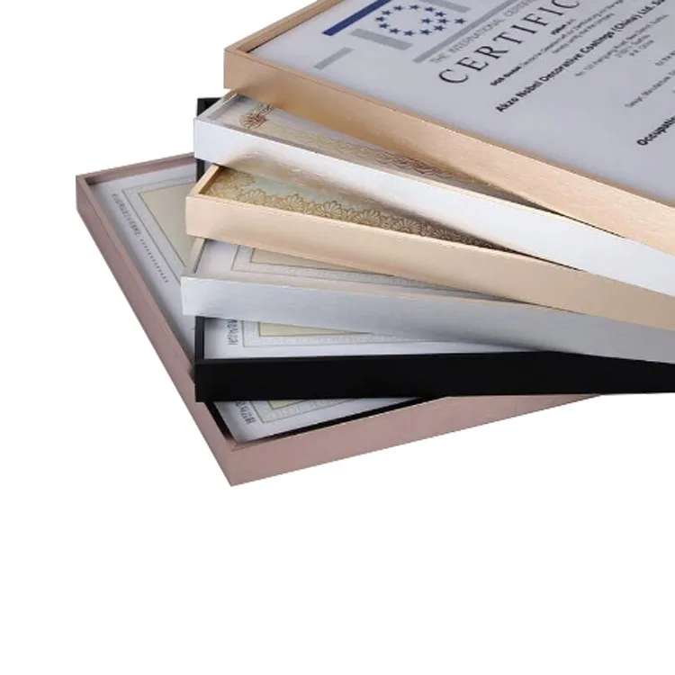 metal rose gold  picture frame  in custom sizes