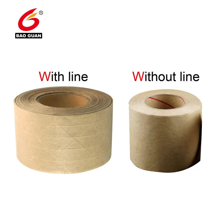 self adhesive  thread kraft paper tape for packaging
