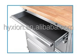 mobile tool cabinet with pegboard and upper storage