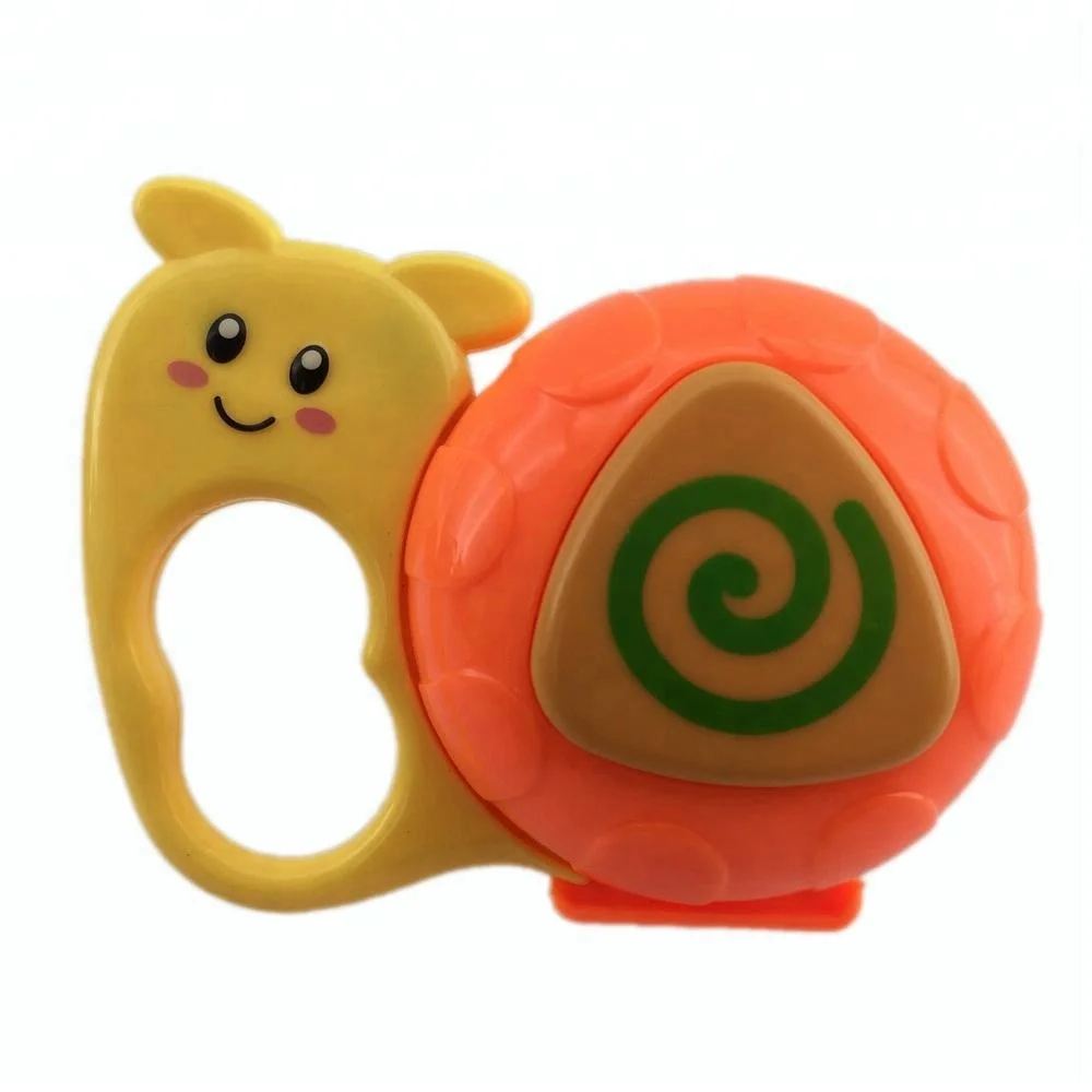 Popular plastic hand bell wrist rattle toy for babies