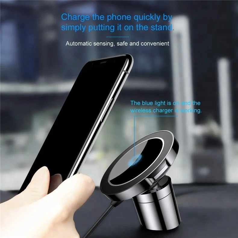 
2018 induction Novelty magnetic wireless phone charger receiver qi for mobile phone 