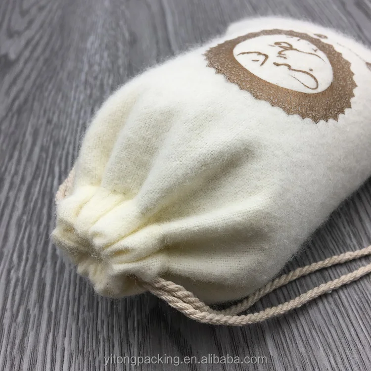 
Custom Soft Brushed Cotton Wedding Favor Gift Packaging Bag 