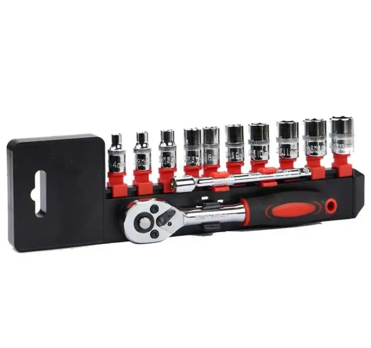 Wholesale 1/4-Inch Drive Quick Release Ratchet and Cr-V Metric Wrench Sockets Set