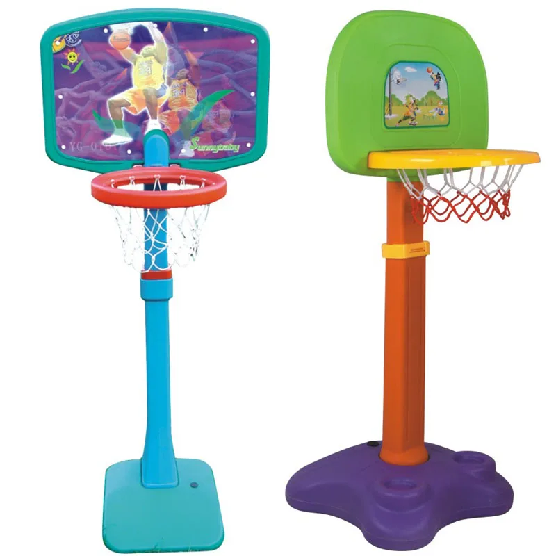 Colorful Kids Plastic Sport Toy Basketball Set Portable Basketball Stand