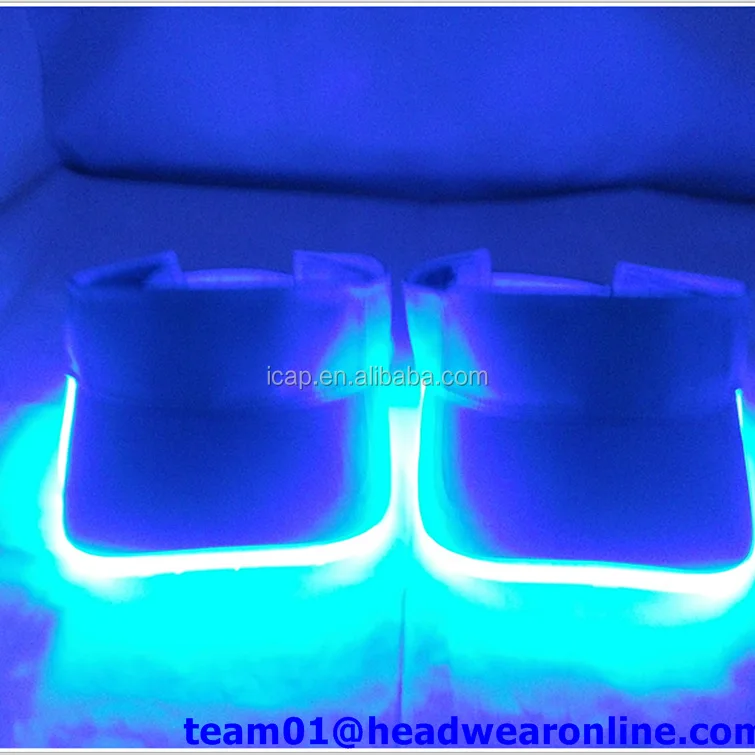 Cap With Built In Led Light Flashing Caps Fiber Optic Hats