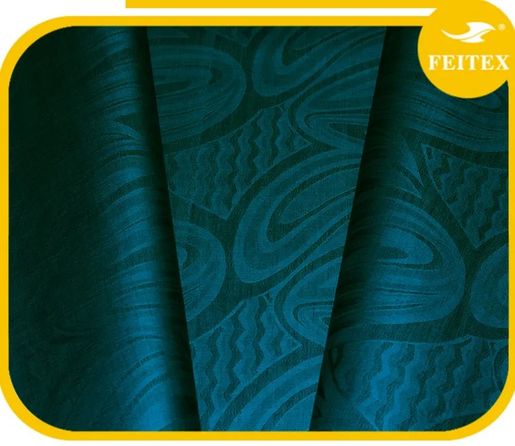 100% cotton guinea brocade African cloth men dress shirts fabric cheap price 10 yards/bag damask bazin riche Feitex