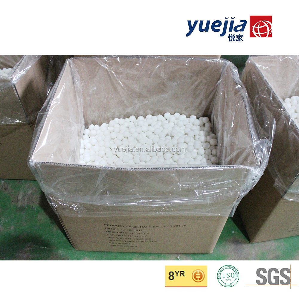 
High Quality and Low Price 99%Pure Refined Naphthalene moth Balls in bulk 