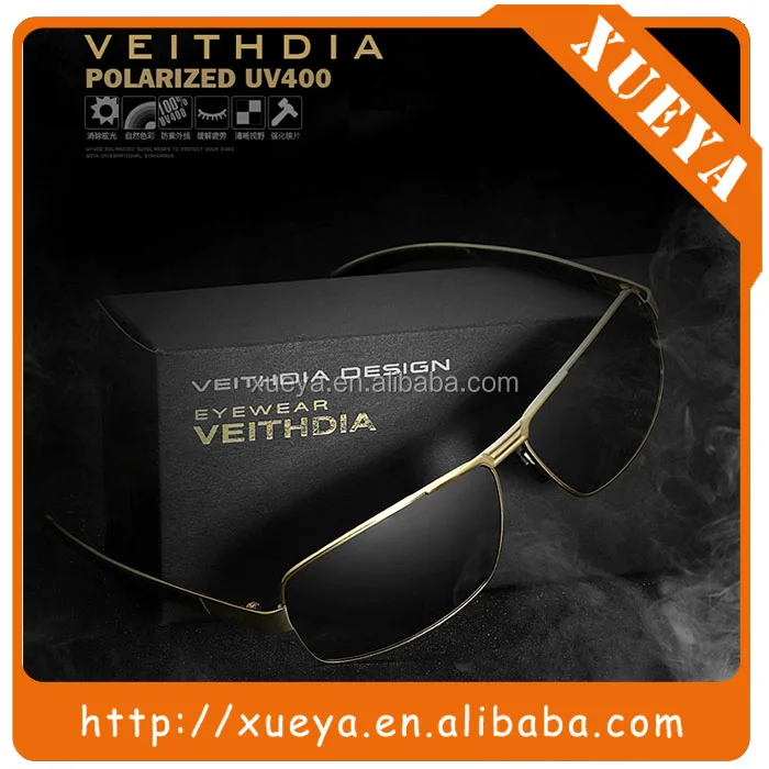 
veithdia polarized go fishing gold frame mens sunglasses 