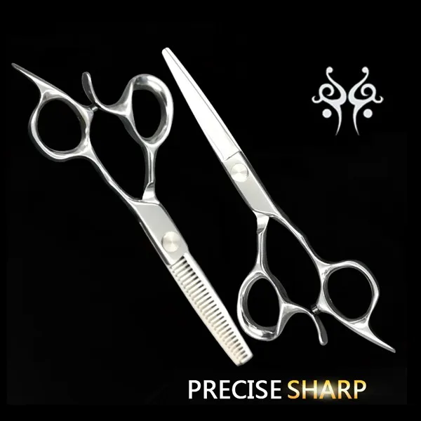 Reversed Blade Hair Scissors Made Of Japanese Cobalt Steel Barber Scissors