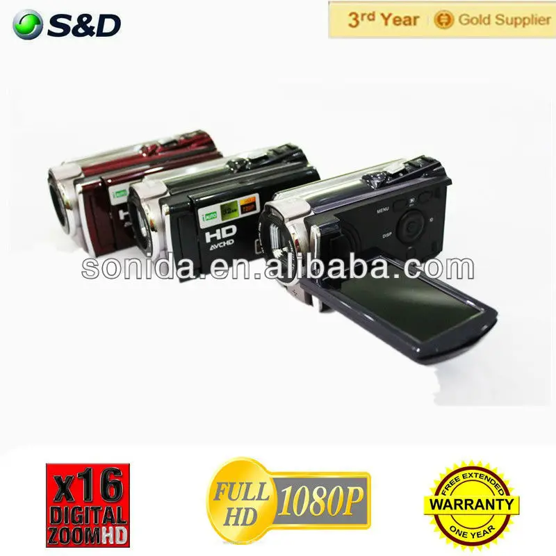 Hdv-602p горячая распродажа! 1080 P 3.0 TFT жк dvd-дисплей видеокамер