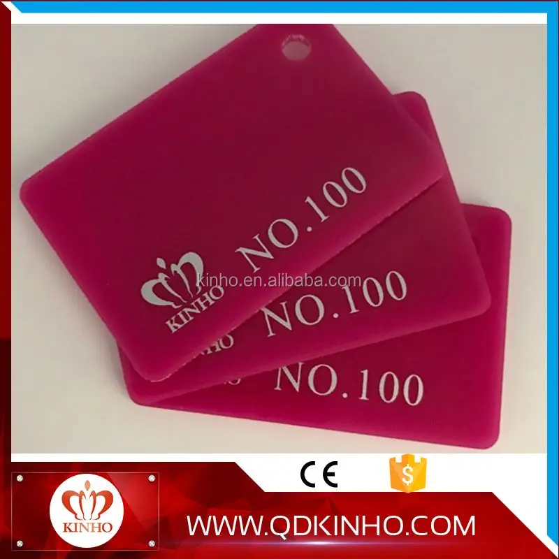 Красный цвет гибкие акриловый лист для дизайна