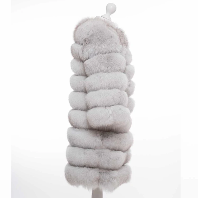 Fashion Beautiful Wholesale Custom Fur Coat Colorful Women Winter Warm Natural Removable Real Fox Fur Coat