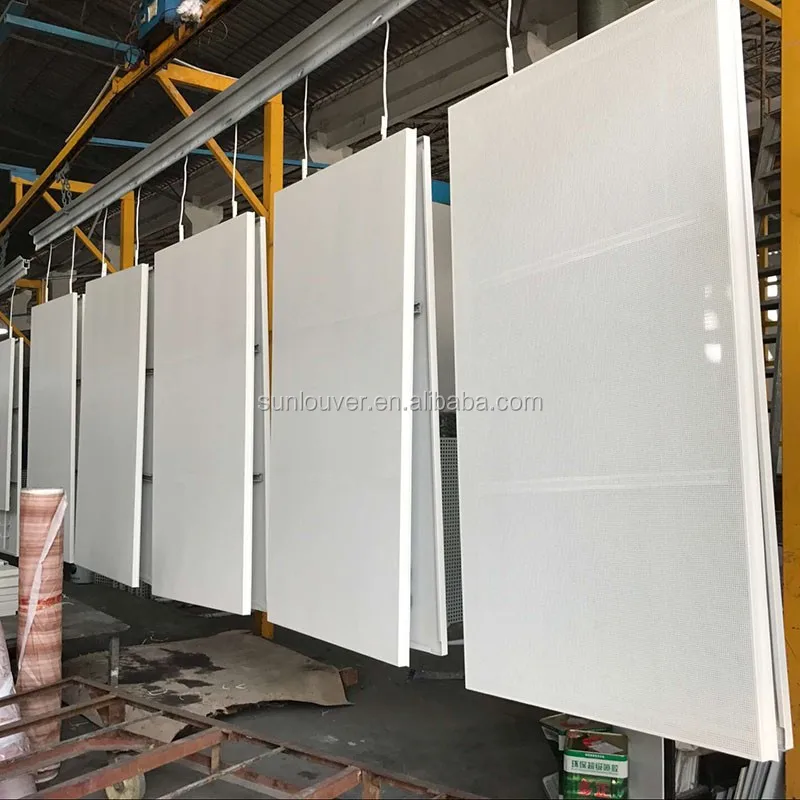 600X600MM Aluminum  Perforated Acoustic Types of ceiling board