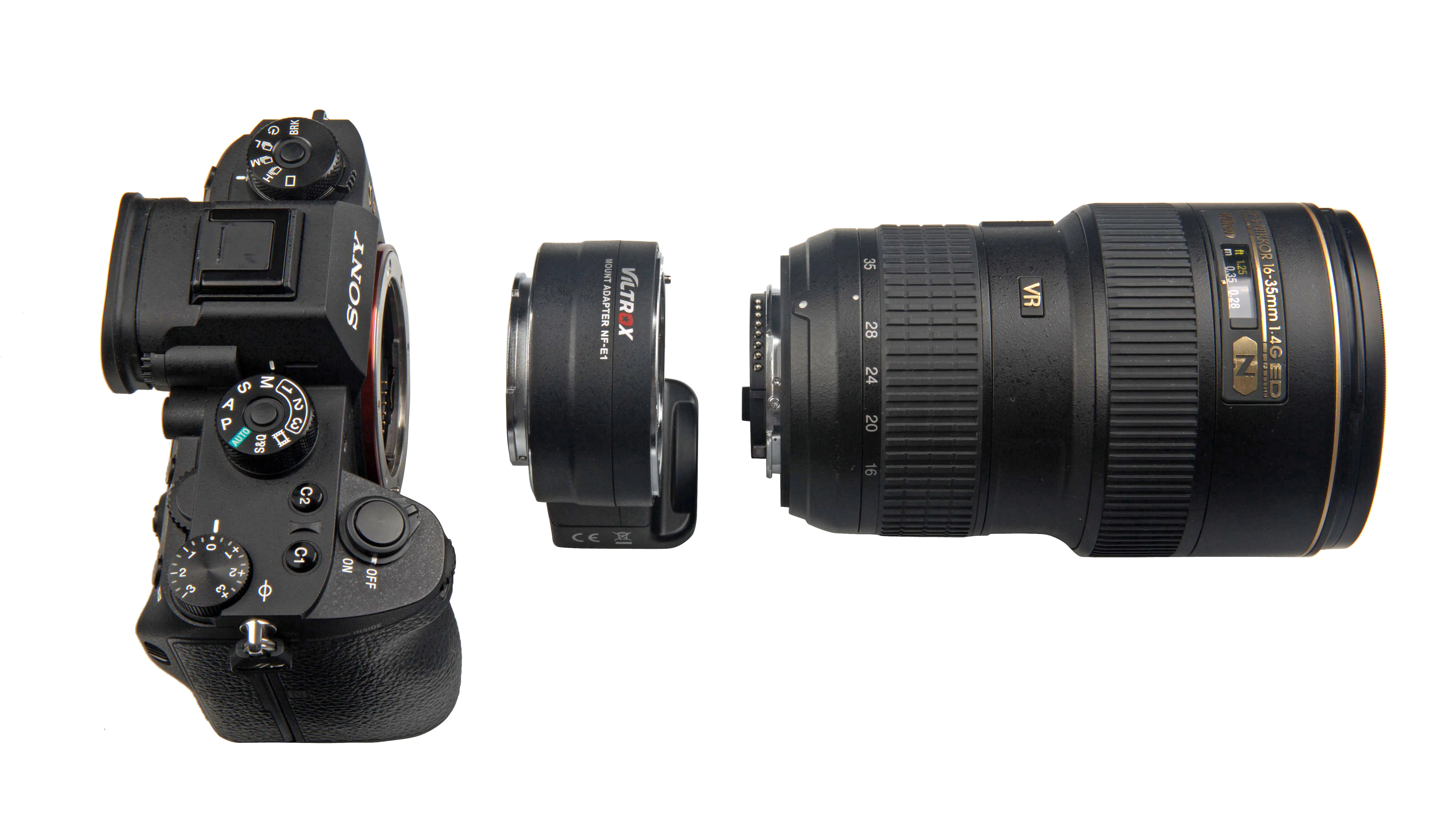 VILTROX NF-E1 PRO Electronic Auto-Focus Lens Mount Adapter for Nikon Tamron Sigma F Mount Lens to SO NY E Mount Camera
