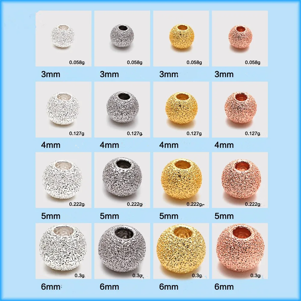 jewelry accessory 925 silver round bead ,fitting necklace and bracelet