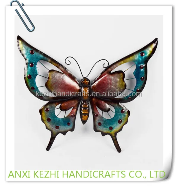 KZ160216 China wholesale Wrought iron butterfly metal wall decor