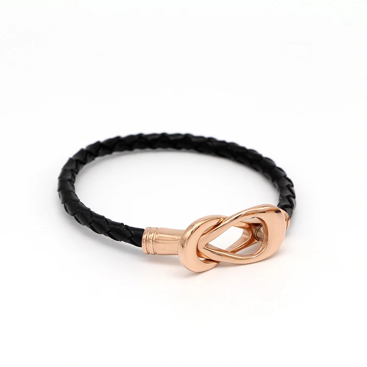 
magnetic leather rope bracelet for men and women wrap leather bracelet wholesale 