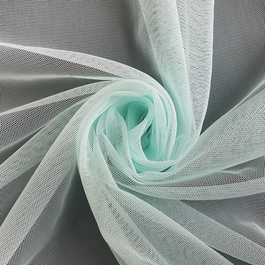 Hexagonal net polyester mosquito mesh fabric with many colors in stock for dress