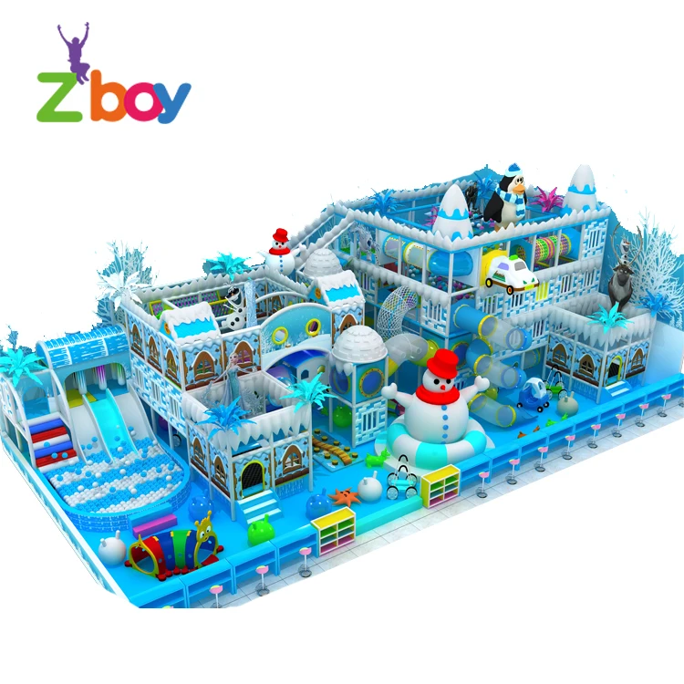 Ocean Theme Children Indoor Soft Play Areas Playground Equipment, Kids Play System Structure