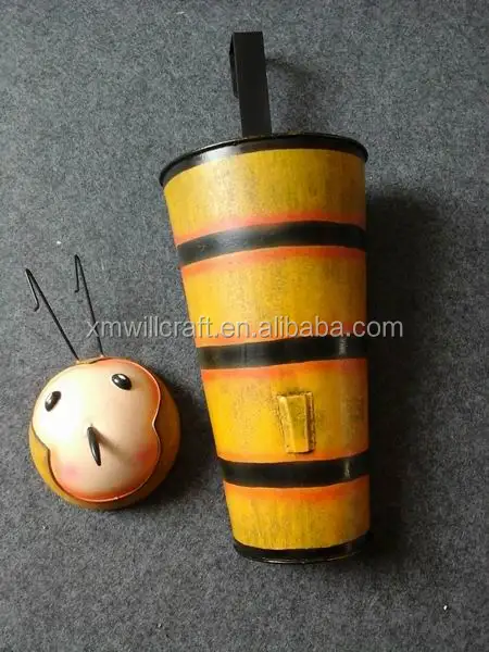 
hand painting funny animals shape wall hanging Vertical Planter 