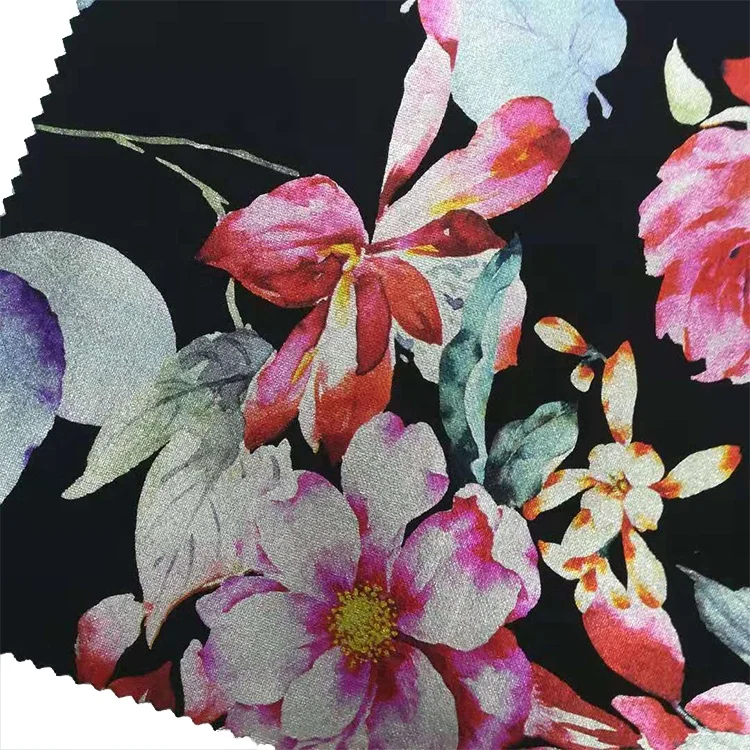 Fashion Style 3D Foil Polyester Spandex Print Scuba Knit Fabric For Trousers