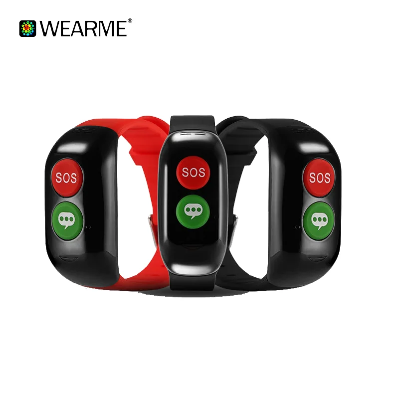 WH02 GPS Personal Tracker,Large Button Cell Phones For Seniors , SOS, Listen In Function SOS watch