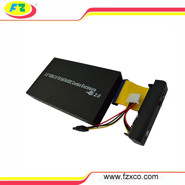 Горячая распродажа 3.5 дюймов сетевой жесткий диск корпус для SATA / IDE USB 2.0