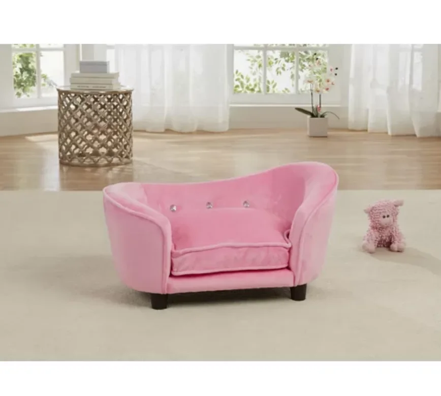 
home goods dog bed breathable high quality fabric for dog bed soft and comfortable hot sell noble yellow and brown dog sofa 