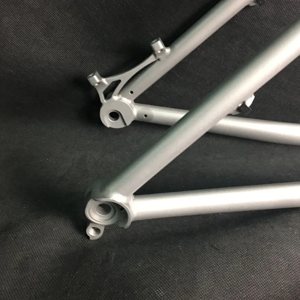 Hot sale custom-made bicycle frame big size 29er post mount thru axle titanium mtb bike frame