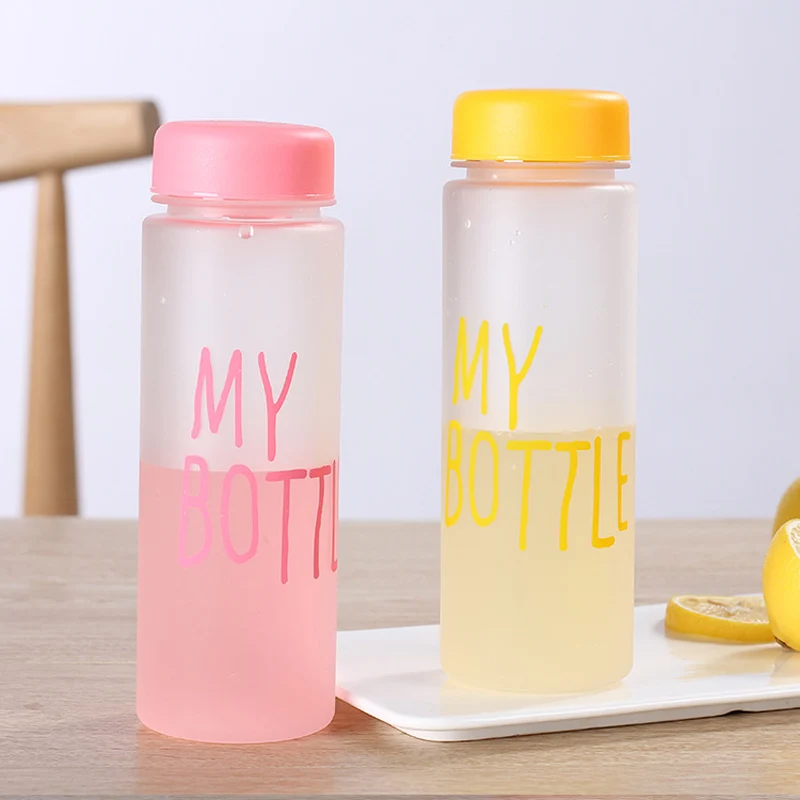 Пользовательская my bottle 500 мл матовая пластиковая бутылка для воды