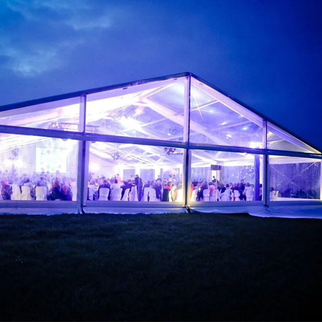 Outdoor transparent 300 people marquee luxury party tent for wedding events
