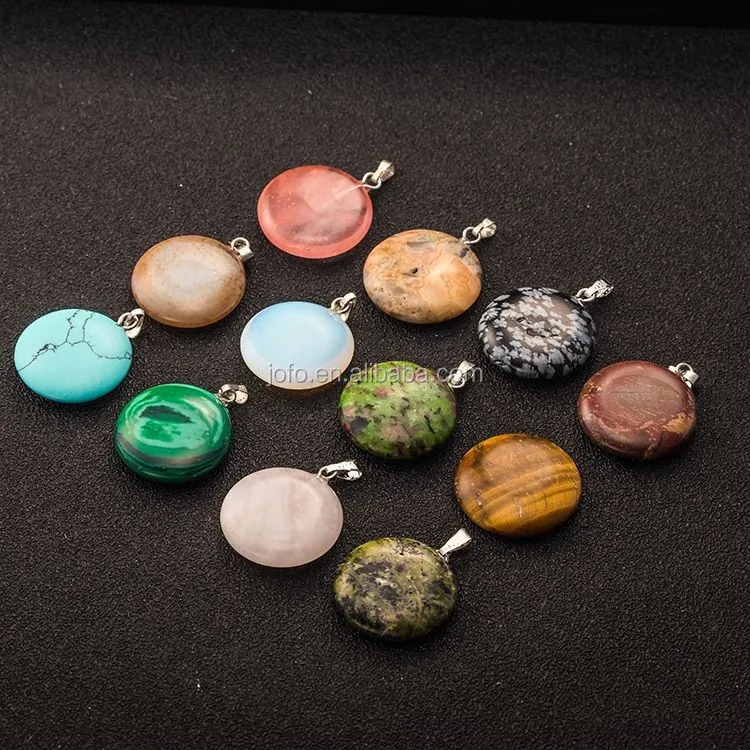 Natural Rainbow Jasper Leorardskin Gemstone Charms Beads Hot Necklace Pendant Marking