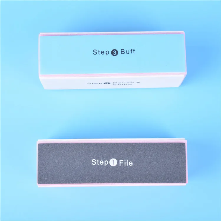 Популярные Заказной квадратный 4 стороны ногтя буферный блок 4 способа ногтей cо шлифовальными буферными резцами