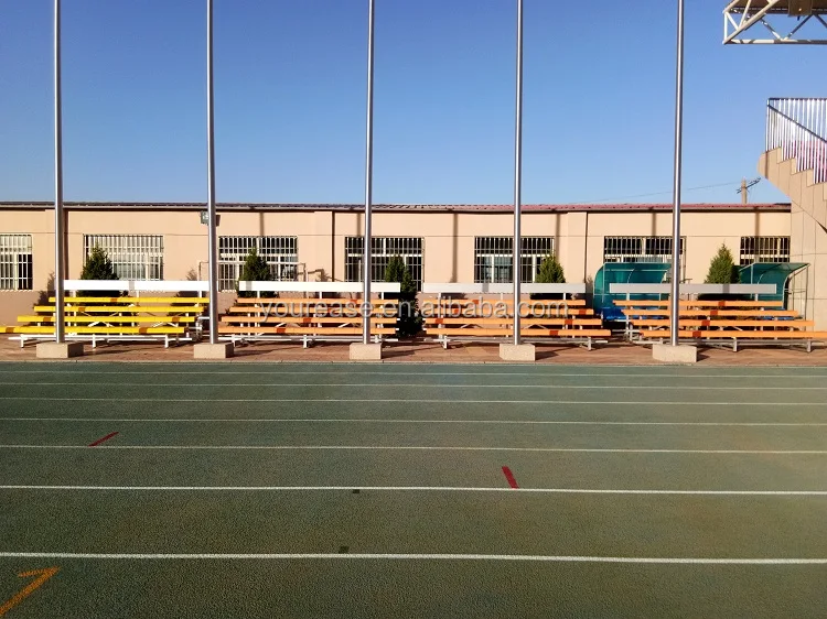 Outdoor aluminum grandstand the metal structure bleachers