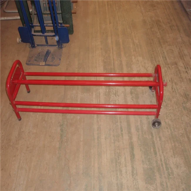 yellow wire spool caddy, wire reel cart