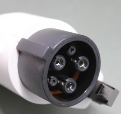 32a iec 62196 ev charger male female connector 3 phase coiled cable