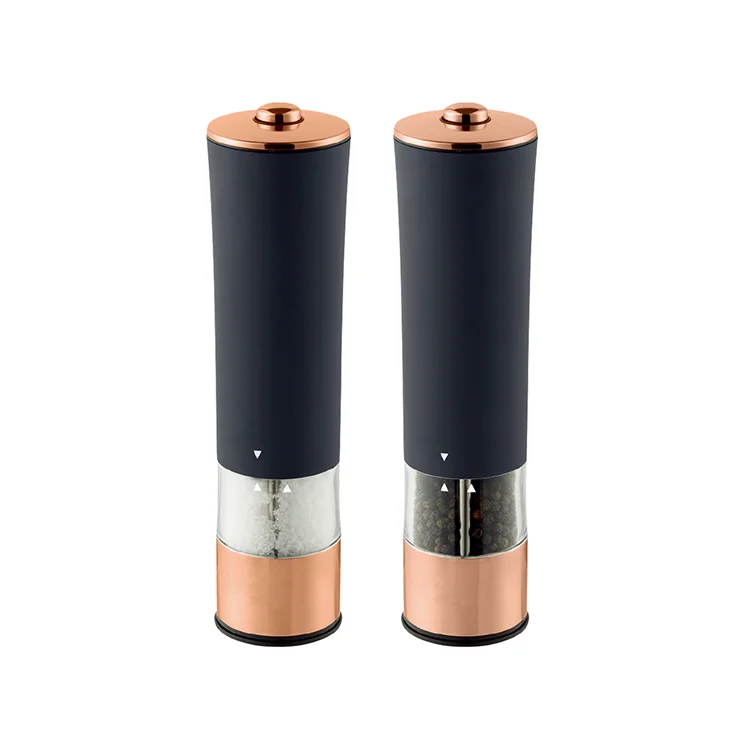 
New Design Stainless Steel Electric Salt and Pepper Grinder Set 