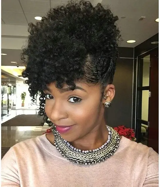 120g Short natural  kinky curly human hair drawstring ponytails Clip ins natural hair puff pony tail