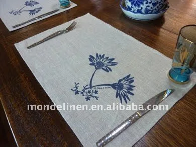 
printed linen placemat tablemat 