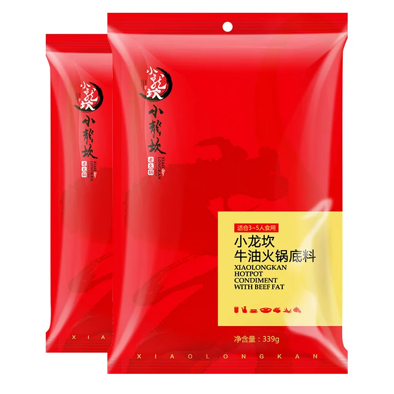 
Xiaolongkan Beef Tallow Hot Pot Soup Base Spicy Hotpot Seasoning 